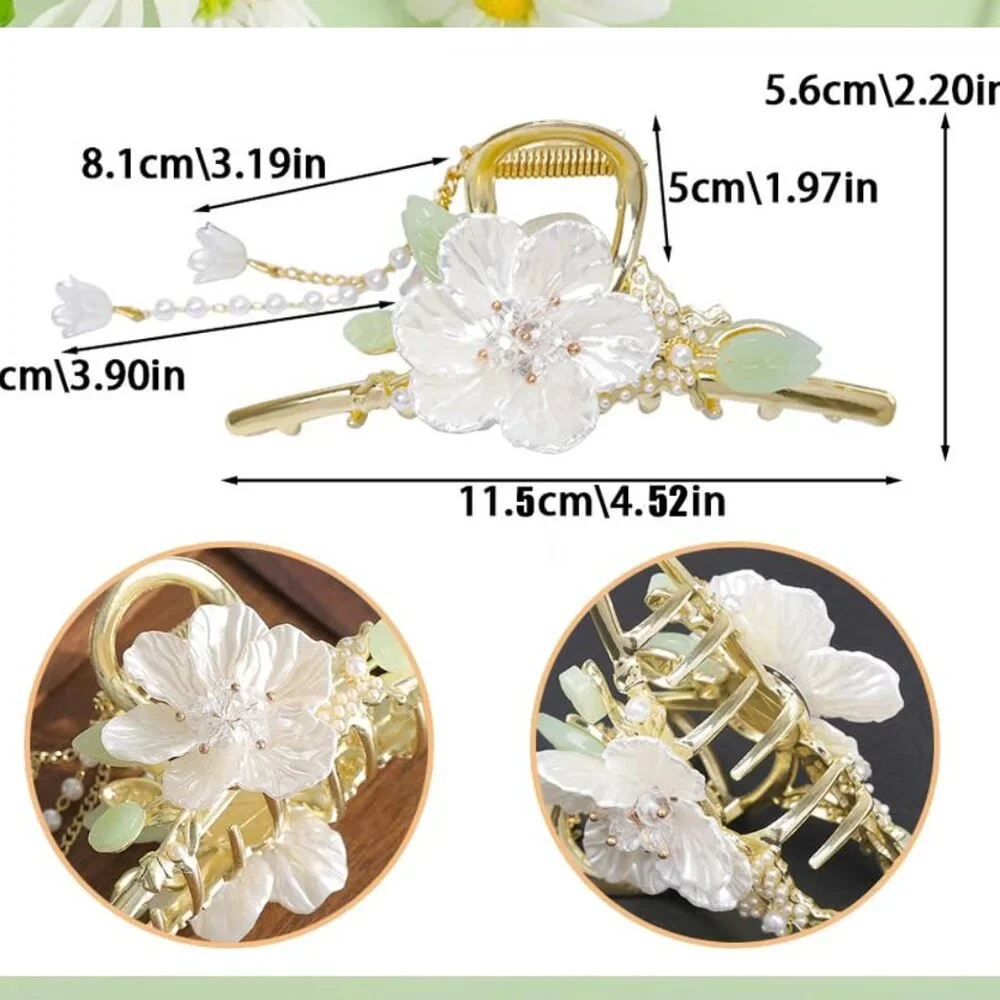 Flower Hair Claw Clip